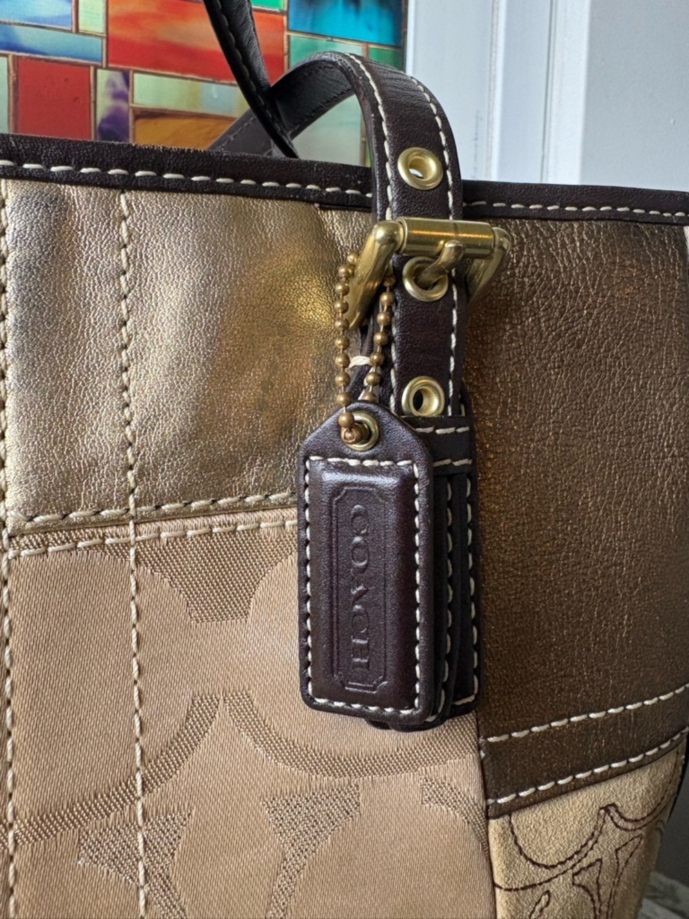 Coach Patchwork Tote - Picture 7 of 7